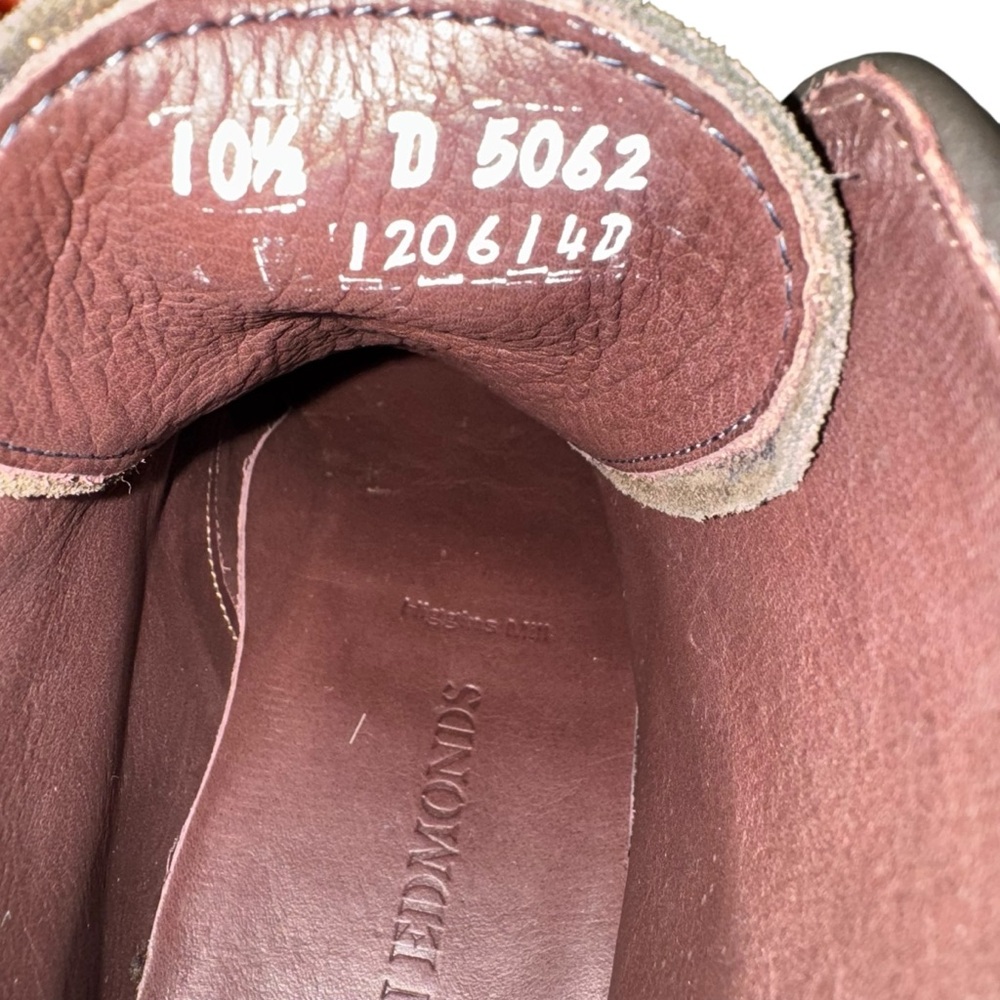 Allen Edmonds Higgins Waterproof Lug Sole Boot in Loden Suede Army Green 10.5 - Picture 10 of 11